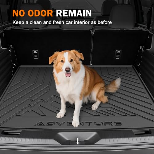 KUST Cargo Trunk Mat for Honda Passport 2026, Rear Cargo Liner for Passport Accessories All Weather TPE Rubber Car Mat Raised Edge - style: Passport 2026 │ Trunk Mat