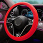 Stretchy Silicone Car Steering Wheel Cover - Universal Fit for Most Cars,Anti Slip Odorless Stretchy Steering Wheel Cover, Fit 14''/15''/16'' Steering Wheel Grip
