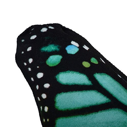 OiseauVoler Cute Car Neck Rest Pillow with Strap Comfortable Headrest Neck Pillows for Office Chair Travel Driving - color: Greenbutterfly