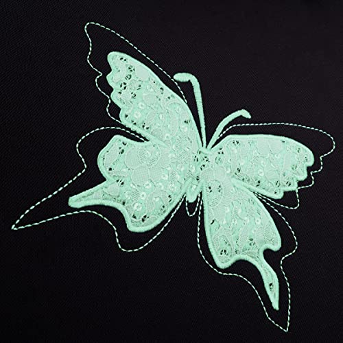 Flying Banner Butterfly car seat Covers ful Set Fashion Universal Lady Woman Female Rear Bench Split Colorized (Mint Green, Full Set - Lace) - color: Mint Green Lace, size: Full set