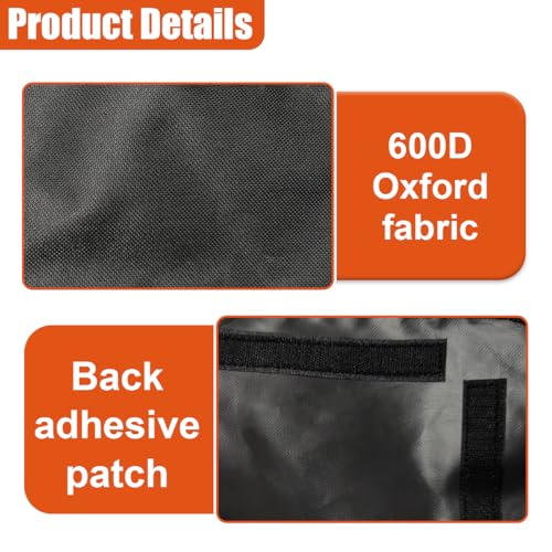SUV Cargo Liner for Dogs, Heavy Duty Waterproof Oxford Cloth Pet Trunk Protector Mat, Non-Slip Washable Dog Cargo Cover, Universal Vehicle Pet Travel Accessories for Cars/Trucks(Black) - size: Black