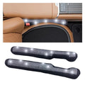 2PCS Car Seat Gap Filler, Handmade Crystal Diamond Rhinestone Seat Gap Blocker to Fill The Gaps Between Seat and Console Blocker, Bling Car Accessories for Car SUV Truck (White)