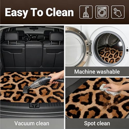 Automotive Floor Mats 5 Pcs, Universal Car Floor Mats, Leopard Print Cargo Liner, Car Accessory for SUVs/Sedan/Wagons, Durable Protective Mat, Trunk Liner for Families/Travel Enthusiasts - style: Bundle 8