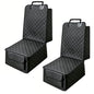 BFXM 2PCS Front Seat Cover, Full Protection Dog Car Seat Cover with Side Flaps, Waterproof Non-Slip Scratch-Resistant Captain Car Seat Covers, Seat Covers for SUVs, Cars, Trucks (Black*2) - color: black*2