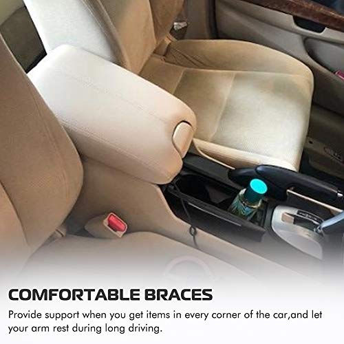 A ABIGAIL Center Console Armrest Cover Repacement Compatible with 2008 2009 2010 2011 2012 Honda Accord Auto Leather Suture Console Lid Cover Replacement (Beige) - color: Beige