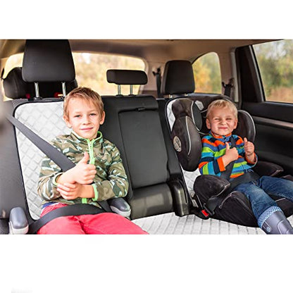 FH Group Car Seat Cushion Neosupreme Automotive Seat Cushions - Universal Fit, Rear Car Seat Cushion, Car Seat Cushions with Non-Slip Silicone Backing for SUV, Sedan, Van Rear Set White - color: White, style: Rear Bench