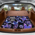 Universal Car Trunk Mat, All Weather Trunk Protection Cargo Liner, Stylish Vehicle Interior Accessories, Durable Cargo Mat Rear Trunk Line Suitable for Most Car (Shining Purple Butterfly, 29" x 39") - color: Shining Purple Butterfly