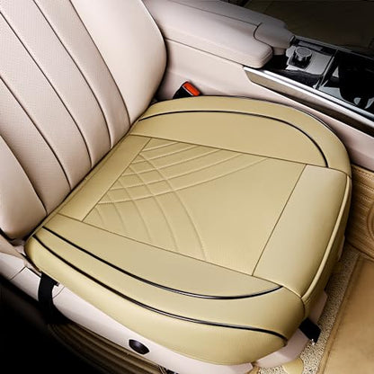 kingphenix Car Seat Cover: Easy to Install, Fits Most Cars, Vans, Trucks, and SUVs – Beige - color: Beige