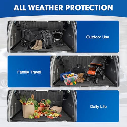 Mixsuper Cargo Liner for Chevy Suburban/GMC Yukon XL 2021-2026, All Weather Trunk Mat Backrest Mat TPE Back Seat Cover Protector for Suburban Yukon XL Accessories - size: 21-26 |Suburban/Yukon XL| Cargo & Backrest Mat