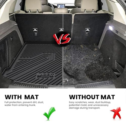 LASFIT Trunk Mat for Lincoln Corsair 2026 2025 2024 2023 2022 2021 2020, All Weather TPE Cargo Mats Custom Fit Cargo Liner Front & Rear Trunk Liner, Black, Easy to Clean - size: 2020-2026 | For Lincoln Corsair | Cargo Mats