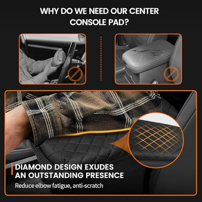 Custom Fit for Center Console Cover Nissan Frontier 2025 2024 2023 2022 Armrest Cover Center Console Pad Interior Accessories Car Armrest Seat Box Cover Protector - size: Nissan Frontier 2025 2024 2023 2022