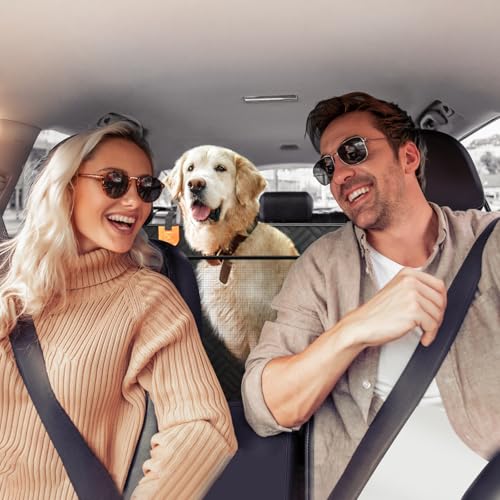 Dog Car Seat Cover for Back Seat, Hard Bottom Back Seat Extender, Back Seat Pet Cover for Dogs - Supports 400lbs, Waterproof Heavy Duty Scratch Dog Hammock for Compact Cars/SUVs, 51in - size: Car/SUV/Small Truck