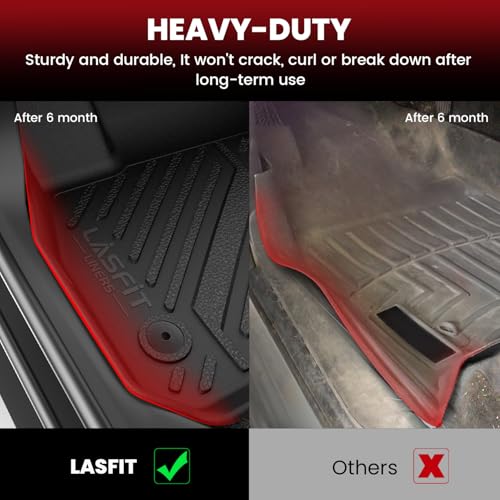 LASFIT Floor Mats & Trunk Mat for Honda Civic 2026 2025 Hybrid Hatchback, All Weather TPE Car Floor Liners,1st & 2nd Row & Trunk Liner, Fit 11th Gen - size: 2）For Honda Civic Hybrid Hatchback | 25-26 |