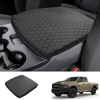 Sze Center Console Cover for Dodge Ram 1500/2500/3500 2019-2024 2025 2026 Car Armrest Cover, PU Leather Arm Rest Pad, Console Box Cover, Center Console Cushion, Middle Console Pad Waterproof - color: Dodge Ram 1500 2019-2025 2026