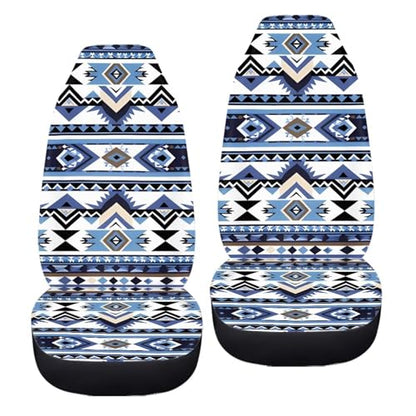 Dreaweet Aztec Seat Covers for Cars SUV Trucks Native American Indian Tribal Navajo Car Seat Covers Front Seats Only,Southwestern Car Accessories Interior - color: Aztec Tribal Pattern