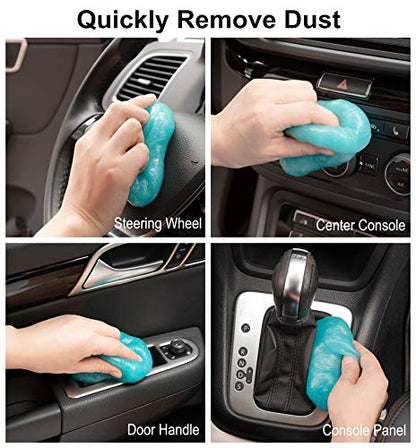 TICARVE 2Pack Cleaning Gel Car Putty Car Detail Putty Auto Detail Gel Detail for Car Interior Cleaner Kits Automotive Car Slime Keyboard Cleaner Blue (320g/11.2oz) - color: Blue 2 Pack