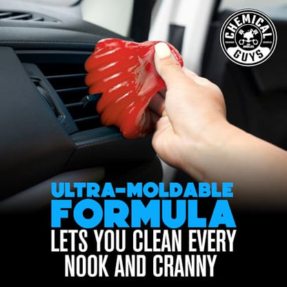 Chemical Guys Sticky Icky Car Cleaning Gel, Green Apple & Sweet Strawberry Scent - Detailing Kit, Car Dust Crevice Cleaner, Slime Auto Air Vent, Cleaning Putty For Keyboard Cleaner (2 Pack) - CJK1002