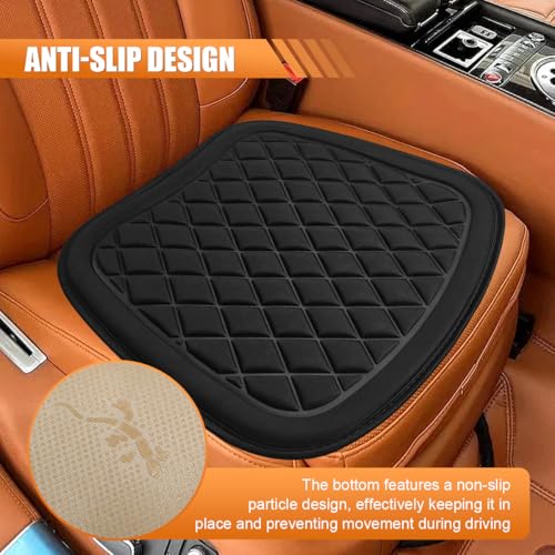 YoRise Car Seat Covers, Breathable Comfort Front Driver Seat Cover, Anti-Slip Car Seat Protector Pad, 3D Decompression Vehicle Seats Accessories for Cars, Trucks, Offices (Black)