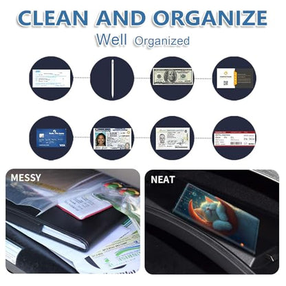Car Registration and Insurance Holder for Women Men,Automobile License Document Card Holders Vehicle Glove Box Organizer Leather Accessories Driver Essential,Cat Sleeping on Moon - color: Cat Sleeping on Moon