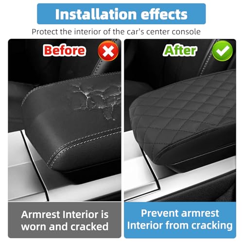 Center Console Armrest Cover Compatible with Cadillac CTS 2008-2014 Protector Interior Accessories - size: Compatible with CTS 2008-2014