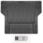 VaygWay Heavy Duty Cargo Liner Trunk Floor Mat – All Weather Trunk Protection Floor Mat - Black Rubber Trimmable Durable Cargo Auto Mat – Universal Fit Car SUV Truck Auto - style: Cargo Floor Mat