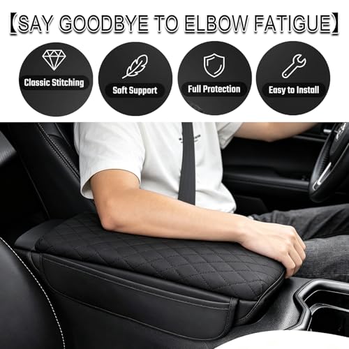 Center Console Cover for Toyota RAV4 2019-2023 2024 2025 Armrest Cover Center Console Pad Interior Accessories Car Armrest Seat Box Cover Protector with Pockets Storage Bag - size: Toyota RAV4 2019-2025
