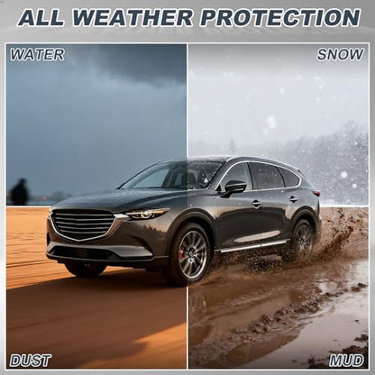 for 2016-2023 CX-9 Cargo Liner | Aomsazto Custom Fit Cargo Liner for Mazda CX9 2016-2020 2021 2022 2023 Trunk Liner Trunk Cargo Mat CX9 Accessories - style: 16) for Mazda CX-9 2016-2023 Cargo Liner & Seat Back Mat