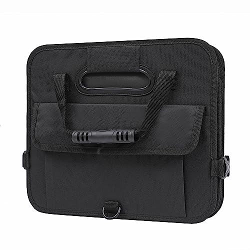 AOKJOY Car Trunk Organizer with Lid Storage Collapsible Multi Compartment Adjustable Straps for SUV, Truck, Sedan(Black) XL - color: Black