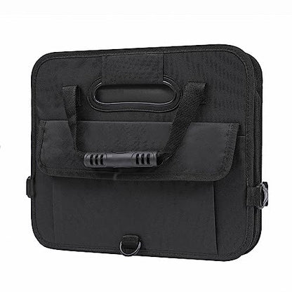 AOKJOY Car Trunk Organizer with Lid Storage Collapsible Multi Compartment Adjustable Straps for SUV, Truck, Sedan(Black) XL - color: Black