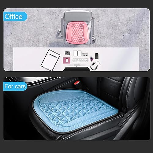 Decompression Car Seat Cushion Breathable and Comfortable Driver Seat for Relieves Sedentary Pain and Fatigue Driving Available for Office and Home Use Blue Single