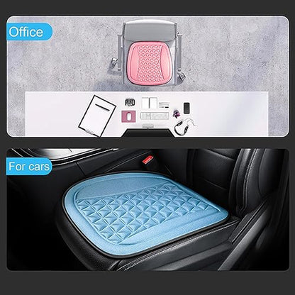 Decompression Car Seat Cushion Breathable and Comfortable Driver Seat for Relieves Sedentary Pain and Fatigue Driving Available for Office and Home Use Blue Single