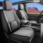 Custom Fit Chevy Silverado GMC Sierra 1500 2007-2026 2500/3500 HD Crew Cab Full Set Car Seat Covers - 5 Pack, Premium Faux Leather Truck Seat Protector with Airbag Compatible Design, BlackGrey - color: BlackGrey, size: Full Set