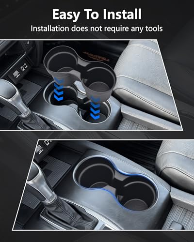 Cup Holder Inserts for Honda Pilot 2016-2022| Ridgeline 2017-2023| Passport 2019-2023 Accessories, Non-Slip TPE Center Console Protector to Prevent Spills & Scratches - size: For Pilot 16-22&Ridgeline 17-23&Passport 19-23