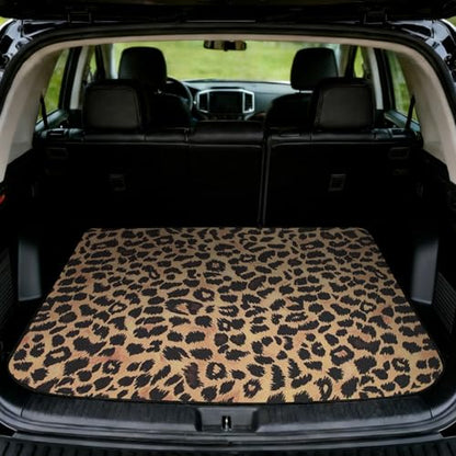 Car Trunk Mat - Universal Size 29" x 39", Leopard Print Pattern Cargo Liner, Car Accessory for SUVs/Sedan/Wagons, Durable Protective Mat, Trunk Liner for Families/Travel Enthusiasts - style: Leopard Print-3