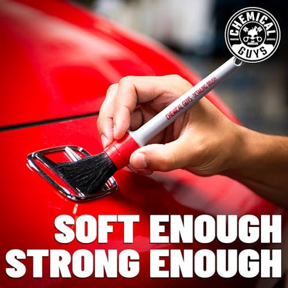 Chemical Guys All in the Details Exterior Detailing Brushes - 3-Piece Soft Scratch-Free Brushes for Wheels, Bumpers, Grilles, Badging & Tight Exterior Gaps on Cars, Trucks, SUVs & More - style: Exterior Brushes