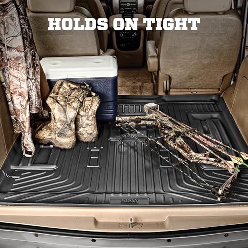 Husky Liners Weatherbeater Cargo Liner | Fits 2020-2026 Ford Explorer (to Back of 2nd Row - Folds Up & Down w/3rd Row) | Cargo, 1-pc. Black - 22321