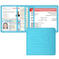 Car Insurance and Registration Holder, 5.5 x 5 Inch PU Leather Vehicle Glove Box Organizer Wallet Case for Insurance Card, Driver License, Paperwork - Mint Green - color: MintGreen