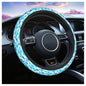 Swono Swimming Dolphin Steering Wheel Cover Cartoon Swimming Dolphin On Sea Wave Blue Background Universal 15 Inch Auto Car Steering Wheel Covers SUV Anti Slip Wheel Wrap Protector for Men Women - color: multi-060
