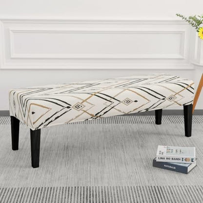 SPRINGRICO Stretch Dining Bench Cover, Removable Bench Slipcover Washable Bench Seat Protector Rectangle Bench Cover for Dining Room, Living Room, Bedroom, Kitchen (Lucid Calm) - color: Lucid Calm