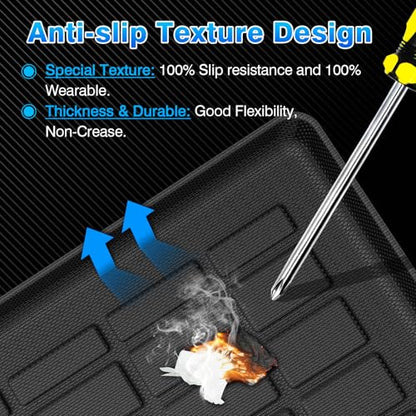 Cargo Mat Fits for Jeep Grand Cherokee L 2021-2025 2026, All Weather TPE Rear Cargo Liner Trunk Mat with 3rd Row Seatback Cover for Jeep Grand Cherokee L Accessories - size: 1)Jeep Grand Cherokee L 21+ Two-piece