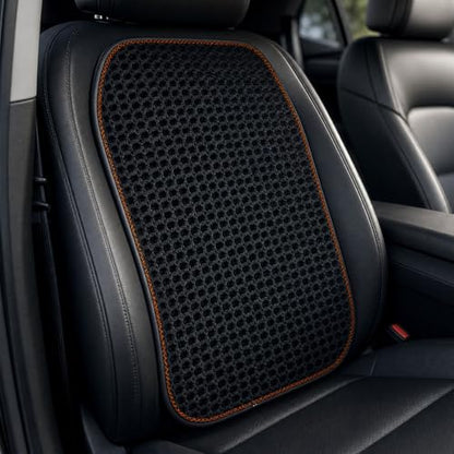 Cool and Breathable 3D air MESH car seat Cushion for Summer, Universal Ventilated Comfortable seat pad, Suitable for sedans, Vans, Pickup Trucks, and SUVs (Black Back cushion-1PCS) - color: Black Back Cushion-1pcs