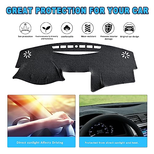 POSAID for Toyota Camry Dash Cover 2011 2010 2009 2008 2007 Dashboard Cover Mat Custom Fit Toyota Camry 2011-2007, Black - color: 07-11 Black, size: 2007-2011