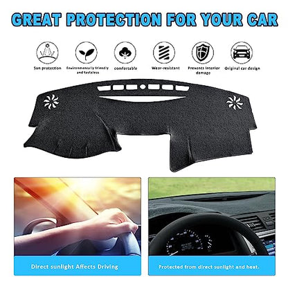 POSAID for Toyota Camry Dash Cover 2011 2010 2009 2008 2007 Dashboard Cover Mat Custom Fit Toyota Camry 2011-2007, Black - color: 07-11 Black, size: 2007-2011
