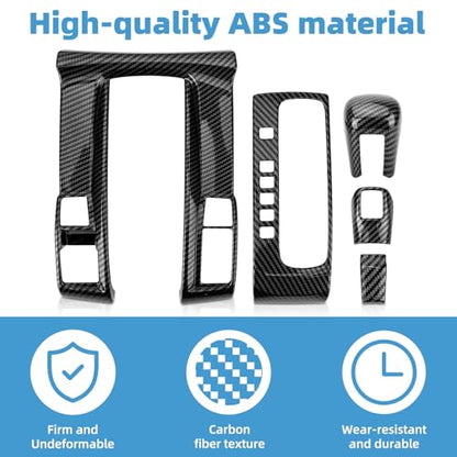Center Console Gear Shift Panel Cover for Honda 10th Gen Civic 2016 2017 2018 2019 2020 2021 Accessories Interior Decorations Carbon Fiber Style Accessories(Not for Manual Transmission)