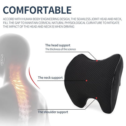 Car Neck Support Pillow,Car Neck Pillow for Relieving Neck Fatigue 100% Soft Memory Foam,Ergonomic Design