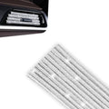 10PCS Bling Car Vent Outlet Trim, Sparkling Rhinestone AC Vent Decoration Strip, ABS Scratch-resistant Auto Interior Protective Accessory, Universal for Most Cars Trucks SUVs (White)