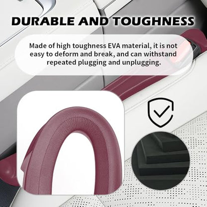 2PCS Car Seat Gap Filler Organizer,3 in 1 Car Seat Side Gap Filler with Hook for Avoiding Dropped Items,Universal No Drop Seats Guard for Filling Gaps 1.37-1.49 Inch Wide (Red) - color: PermiumRed