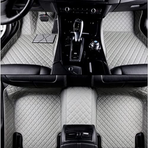 Custom All-Weather Protection Luxury Leather Floor Mats for Cars SUVs Trucks According Anti-Slip Leather Floor mats ﻿ (11,Gray) - color: 11,Gray