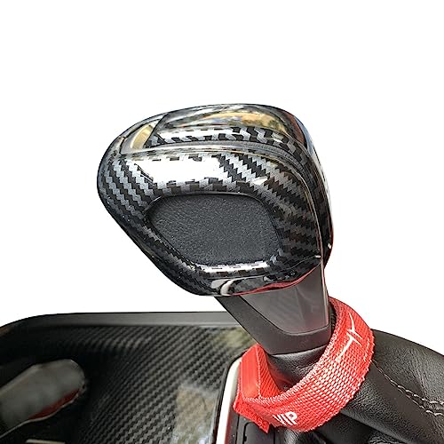 ruihe Carbon Fiber Color Gear Shift Knob Decorator Cover Trim Fit for Ford Ranger 2019 2020 2021 2022