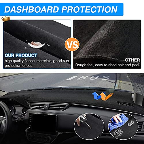 Cartist Dash Cover for Toyota Sienna 2004 2005 2006 2007 2008 2009 2010 Dashboard Cover Mat Non-Slip Pad Carpet Sunshield Protector - size: 60*33(Toyota Sienna 2004-2010)